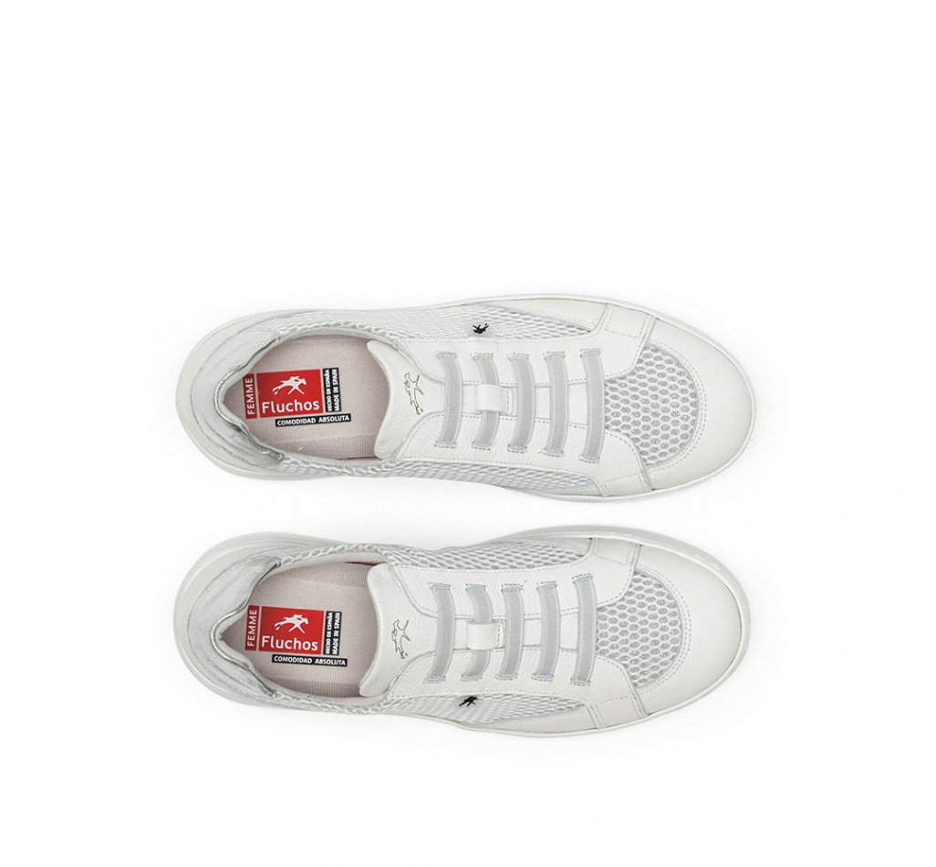 POMPAS F1668 White Sneakers