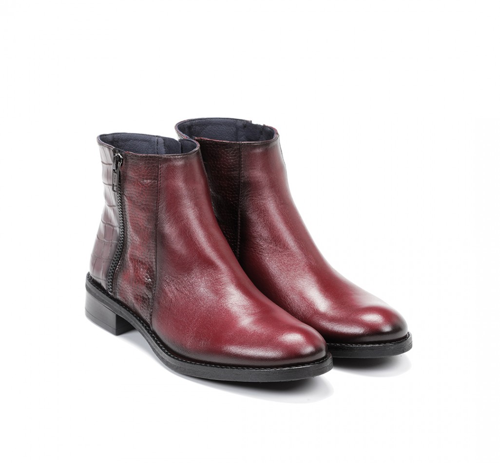 TIERRA D8260 Burgundy Ankle Boot