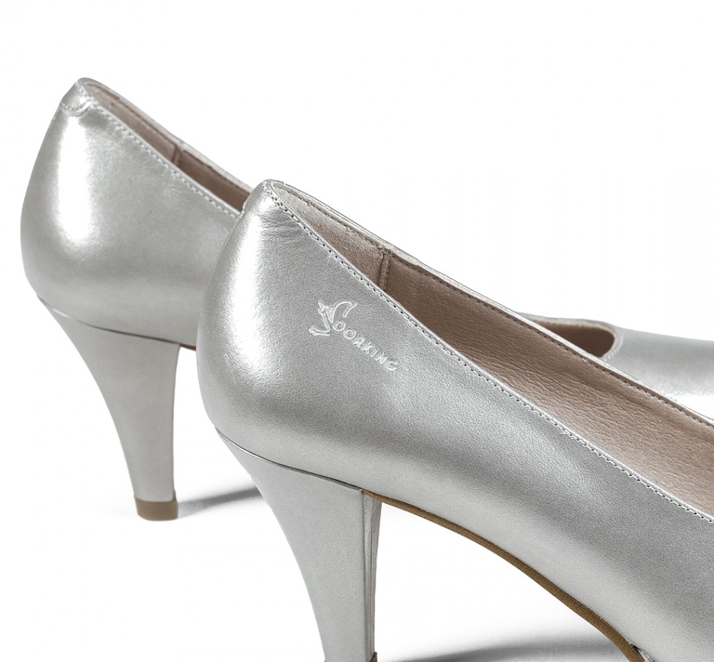 AZAHARA D7118 Silberne Heeled-Schuh