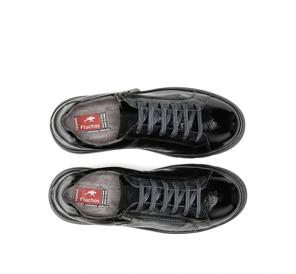 POMPAS F1666 Black Sneakers