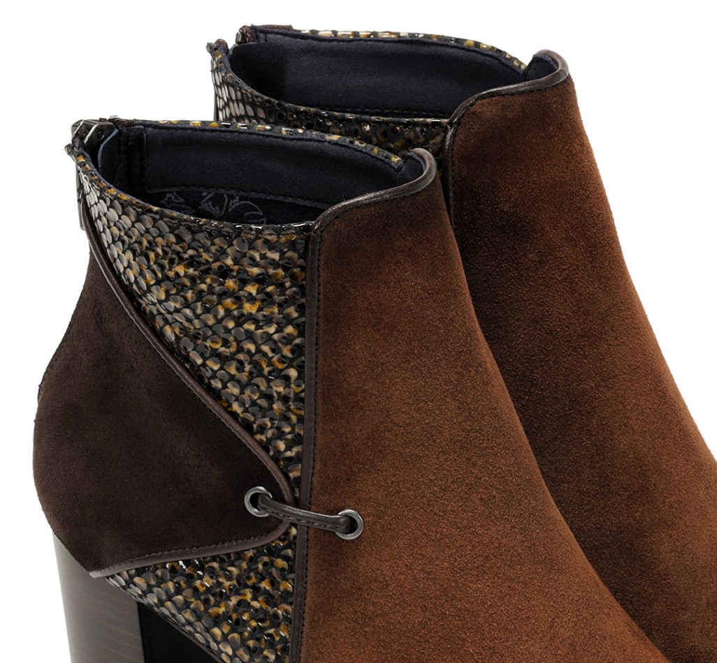 KING D8925 Brown Ankle Boot