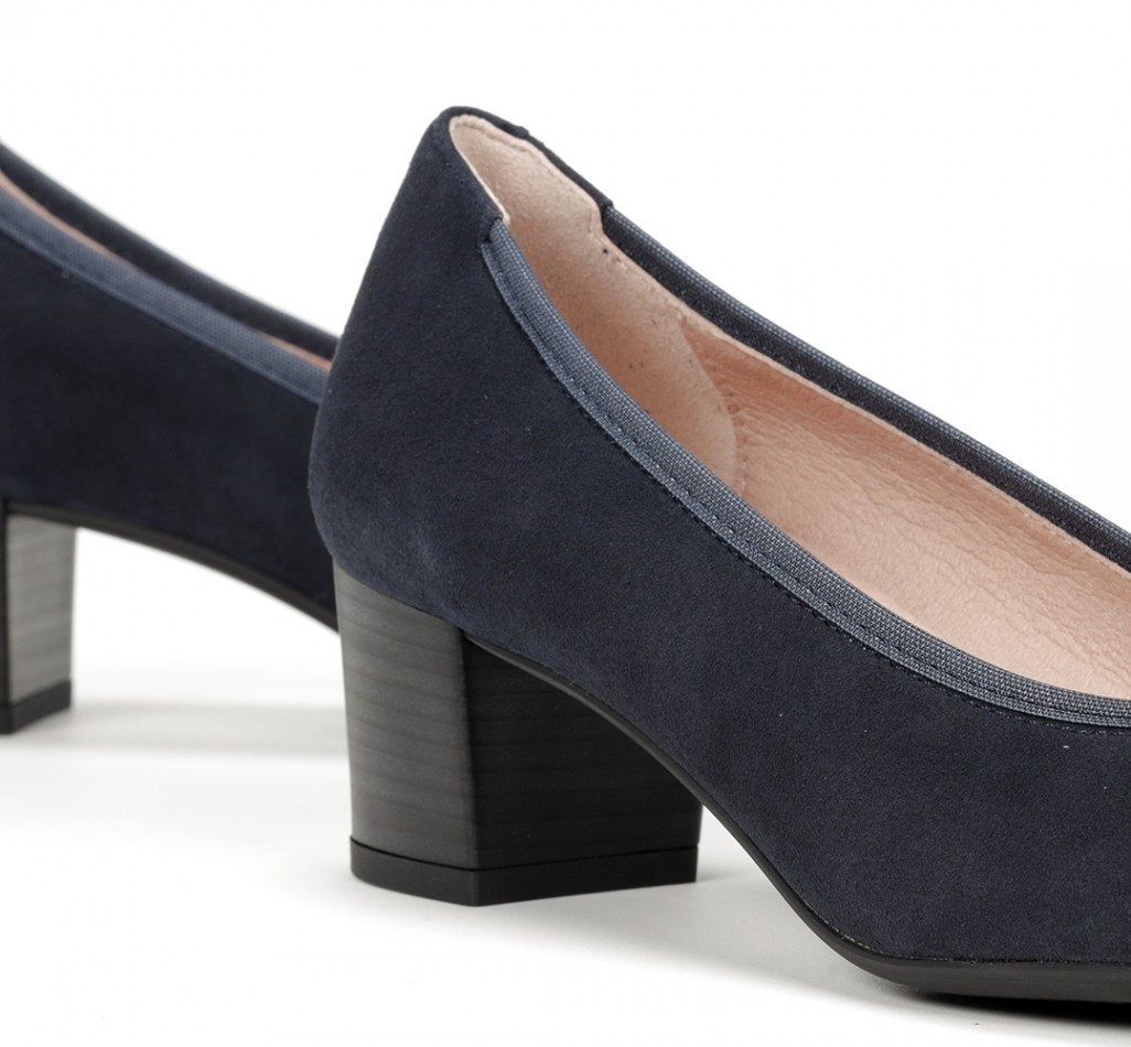 GEMINIS D8469 Blue Heel Shoe