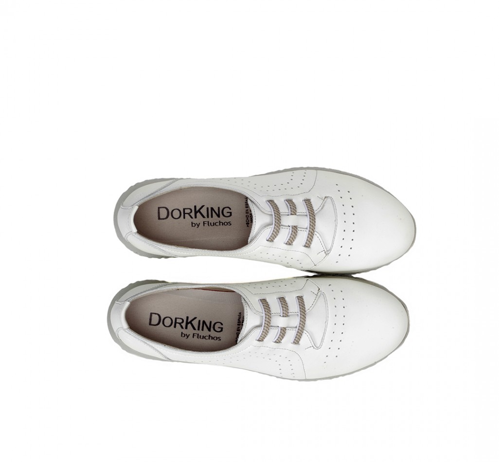 SILVER D8229 White Sneakers