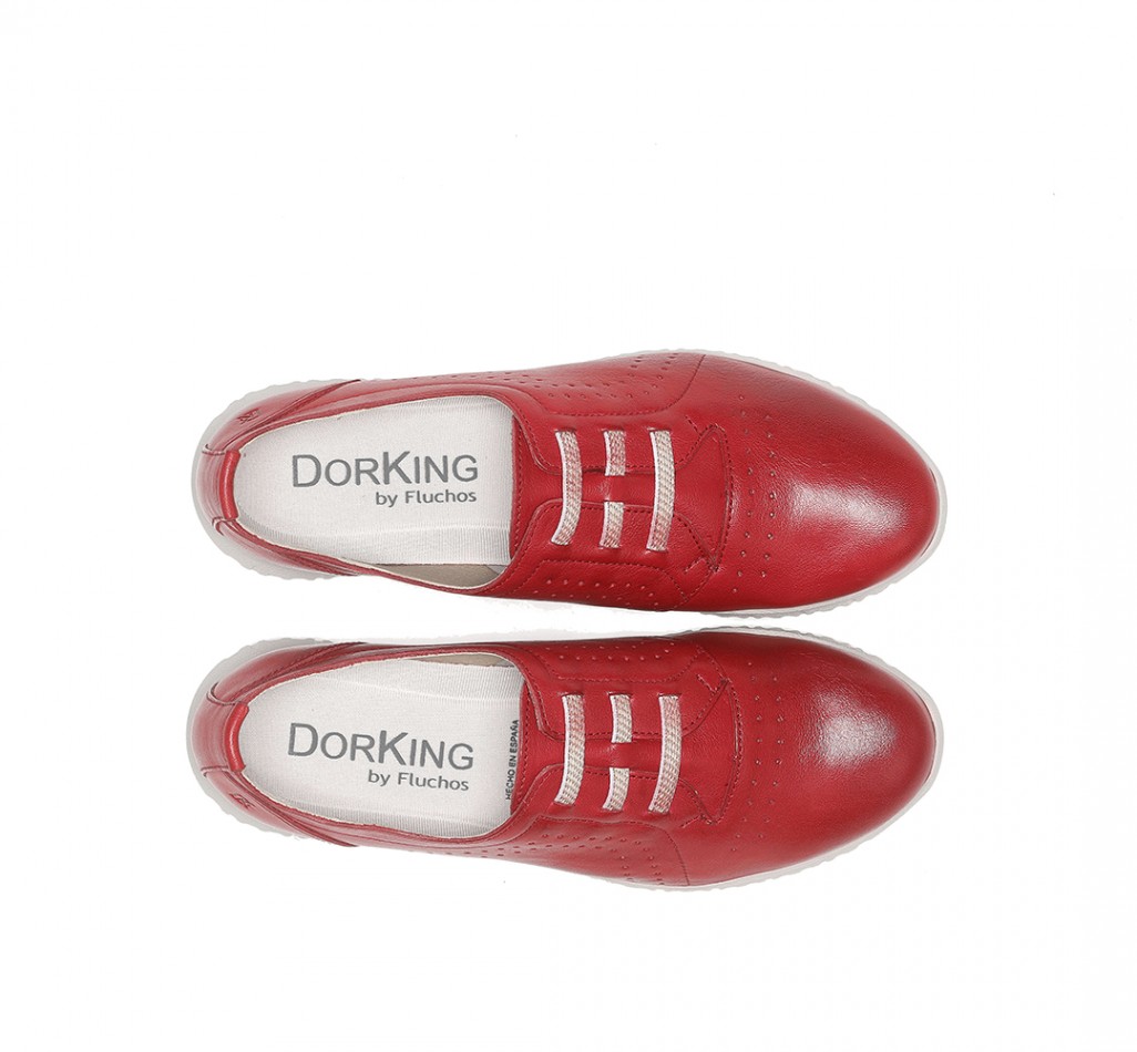 SILVER D8229 Red Sneakers