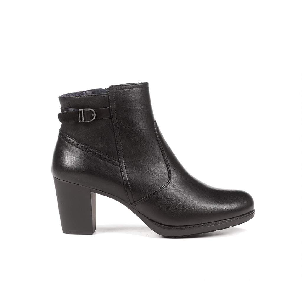 EVELYN D8672 Black Ankle Boot