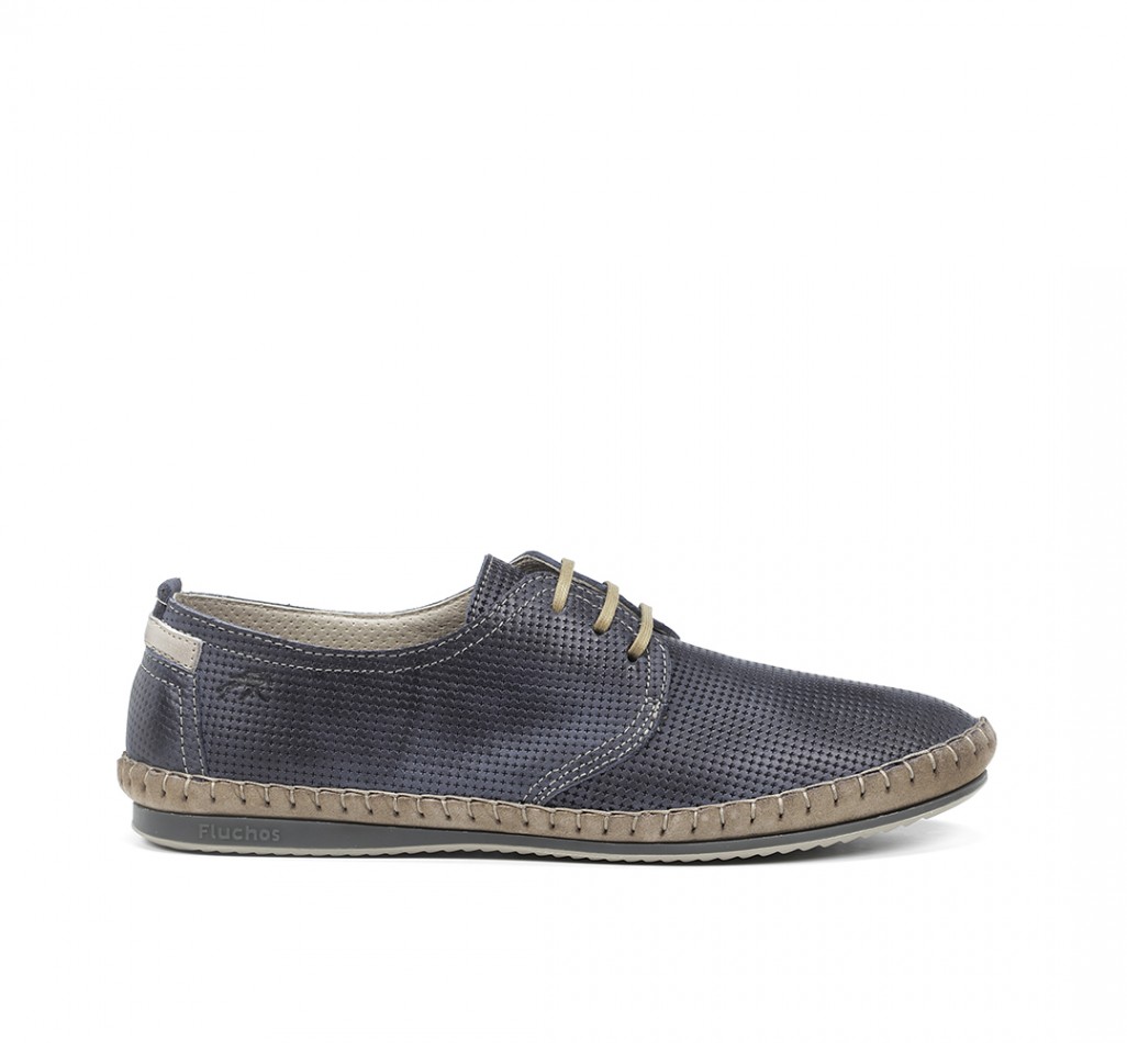 BAHAMAS 8675 Blue Lace Shoe