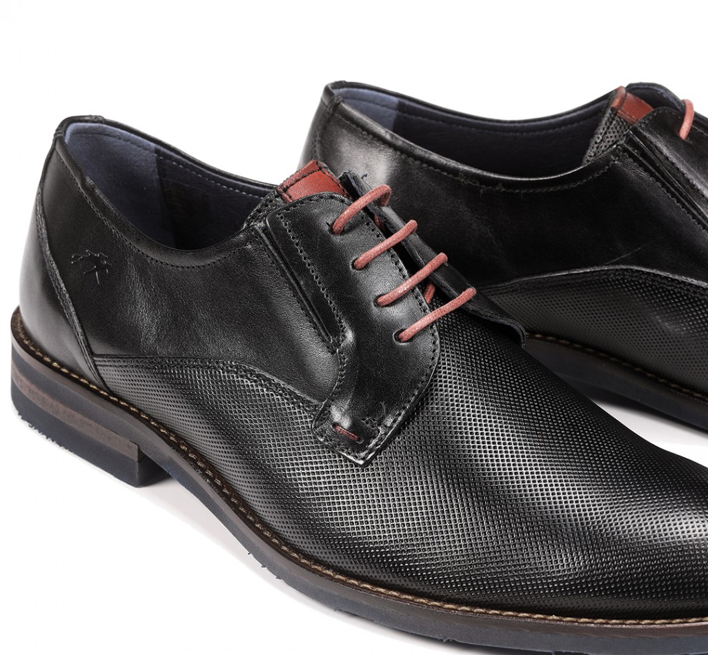 OLIMPO F0123 Black Lace Shoe