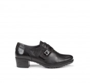 CHARIS F0587 Black Heel Shoe