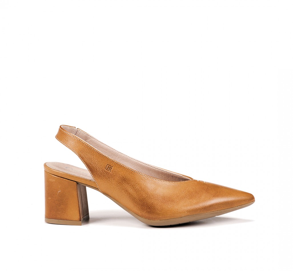 SOFI D7806 Brown Heel Shoe