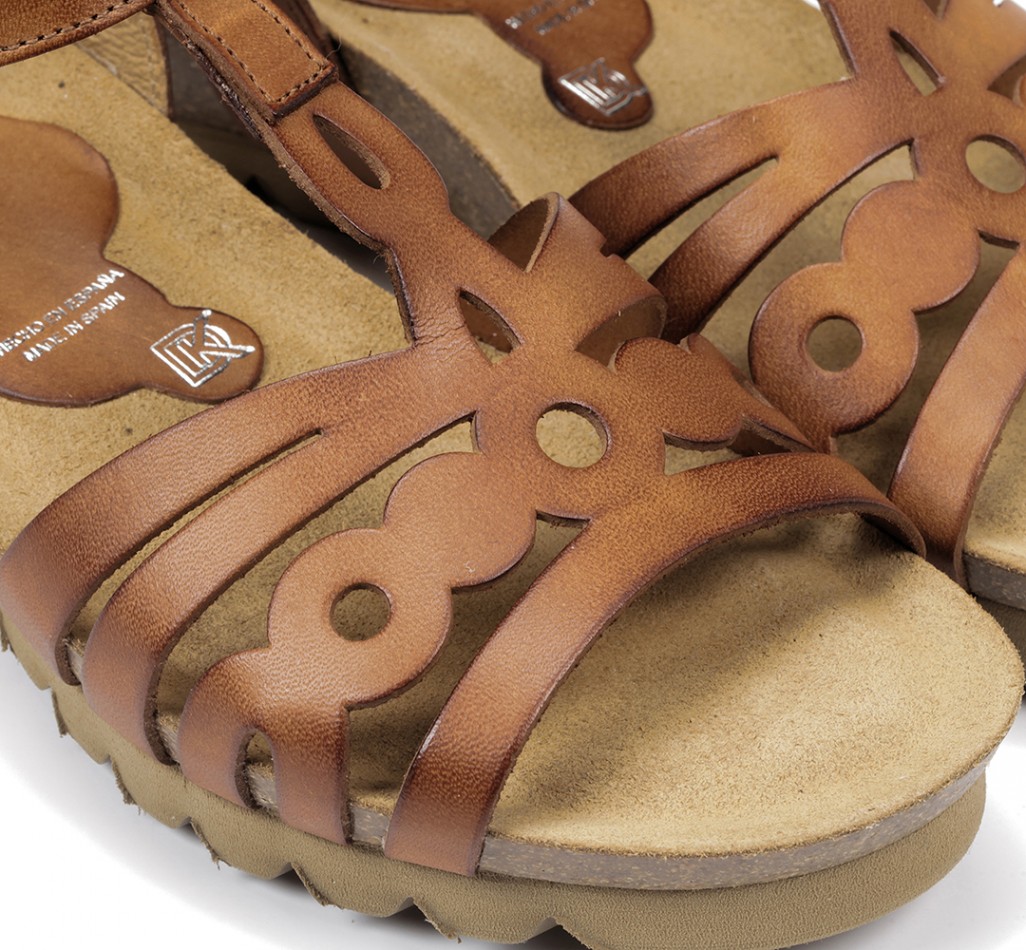 SUMMER D8158 Brown Wedge Sandal