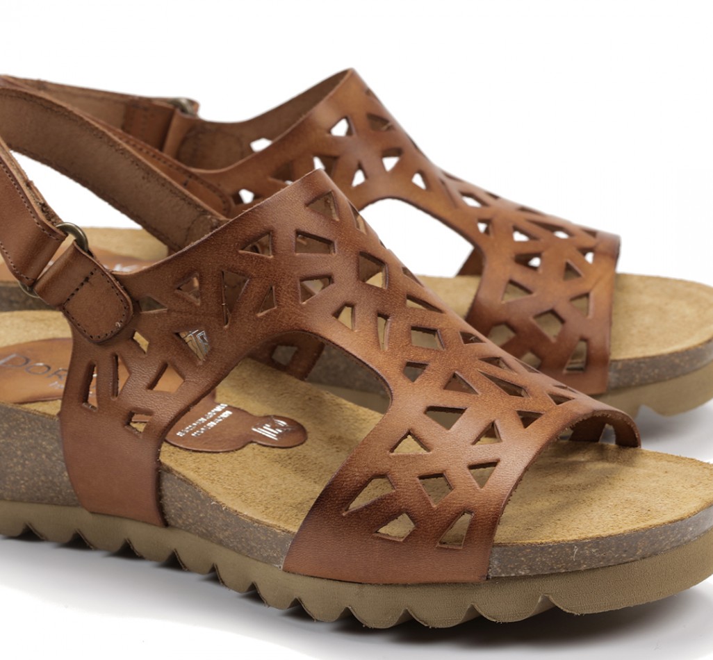 SUMMER D7846 Brown Wedge Sandal