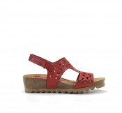 SUMMER D7846 Red Wedge Sandal