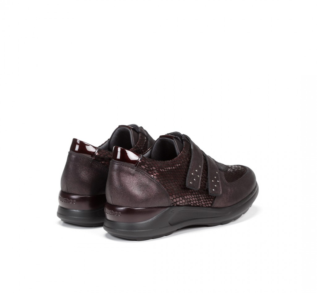 CLOE F0711 Burgundy Sneakers